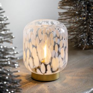 Gallery Direct Maeve LED Lamp White Gold | Shackletons