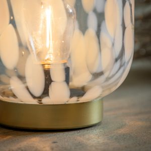 Gallery Direct Maeve LED Lamp White Gold | Shackletons