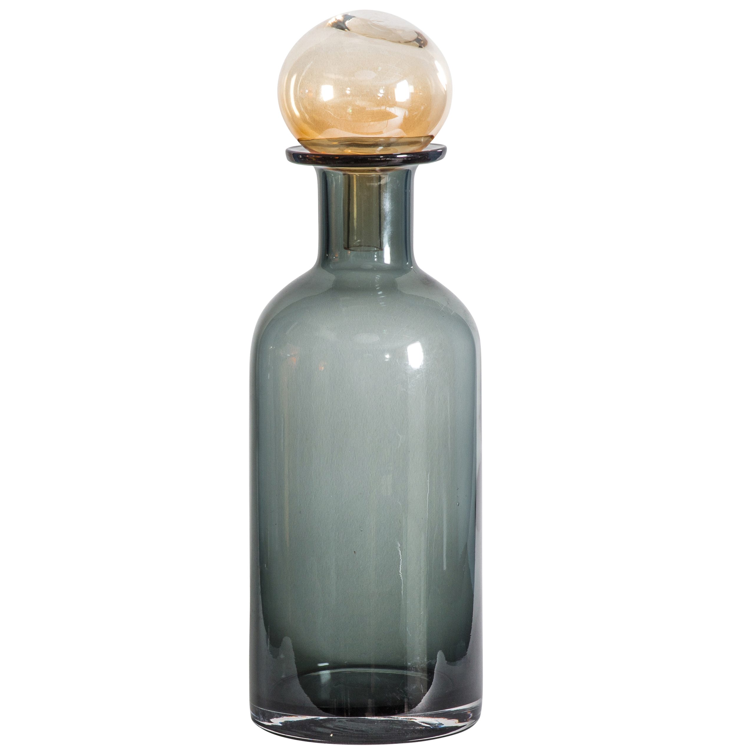 Gallery Direct Elma Bottle With Stopper Grey Brown | Shackletons