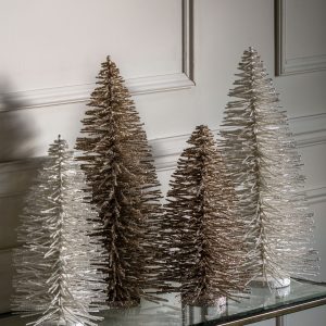 Gallery Direct Glittered Brush Tree Large Champagne | Shackletons