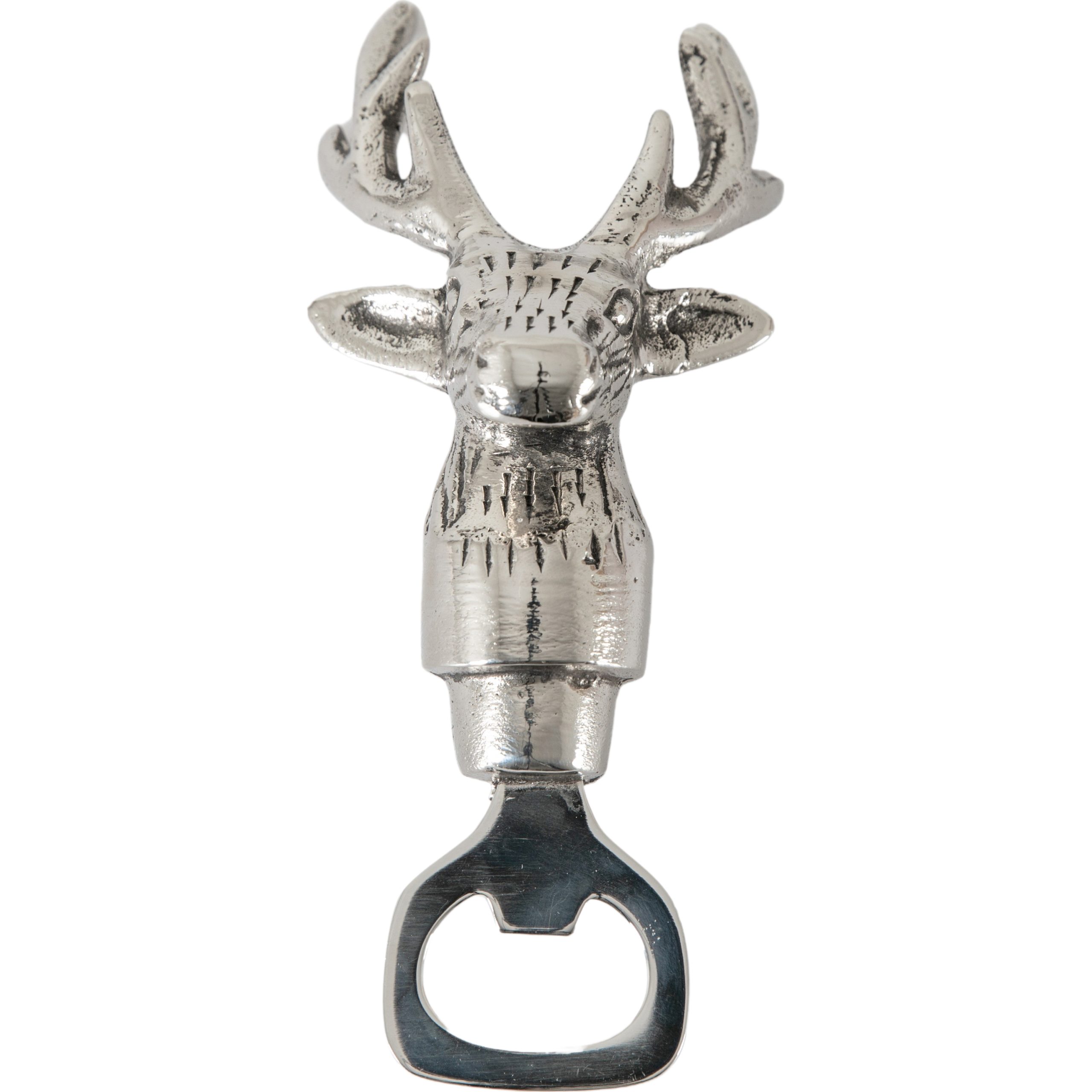 Gallery Direct Stag Bottle Opener Aluminium