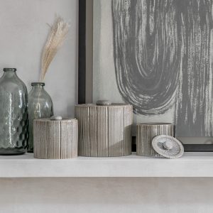 Gallery Direct Estrid Jar Large Grey | Shackletons