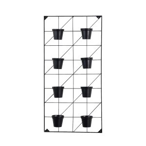 Gallery Direct Carlos Wall Planters  Black | Shackletons