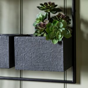 Gallery Direct Chadlington Wall Planter Black | Shackletons