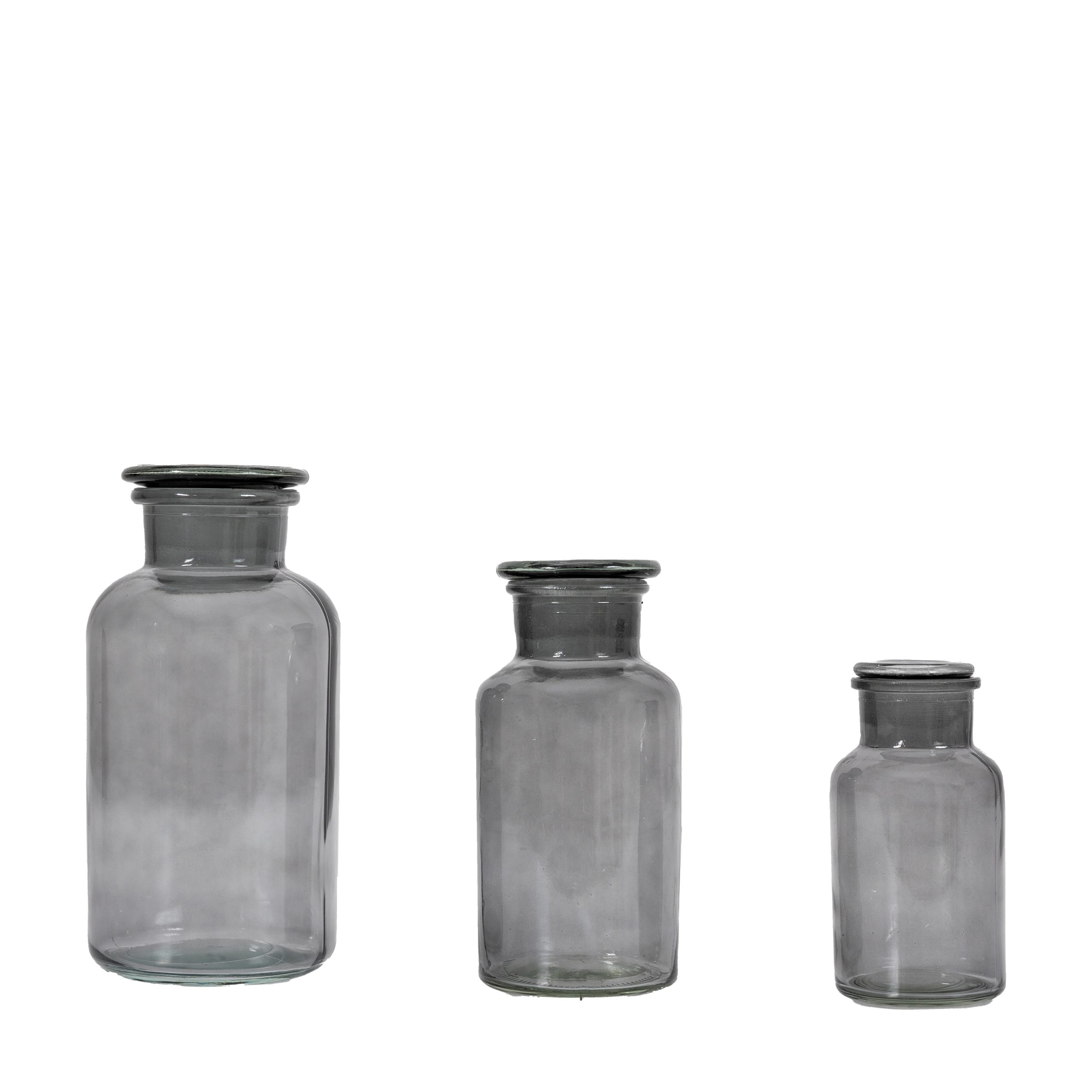 Gallery Direct Apotheca Jar Smoke Set of 3 | Shackletons