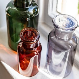 Gallery Direct Apotheca Jar Brown Set of 3 | Shackletons