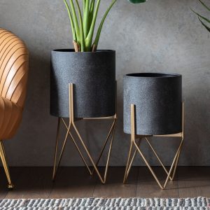 Gallery Direct Hoven Metal Planter | Shackletons