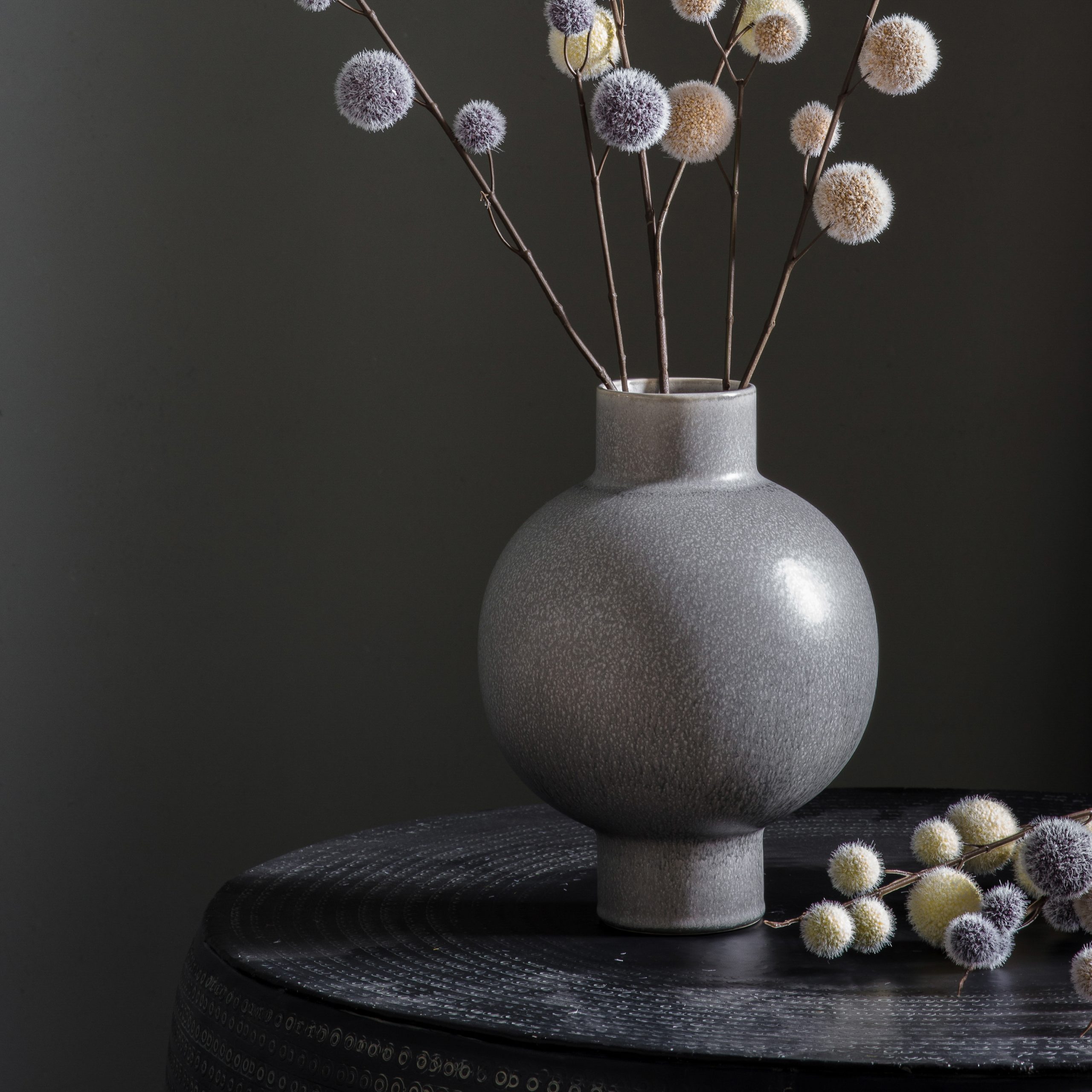 Gallery Direct Oshima Vase Grey