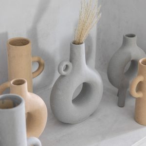 Gallery Direct Soren Vase Light Grey | Shackletons