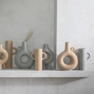 Gallery Direct Soren Vase Oatmeal | Shackletons