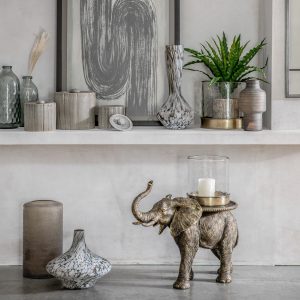 Gallery Direct Aditya Vase Mottled Brown | Shackletons