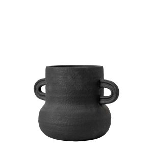 Gallery Direct Gorki Vase Small Black | Shackletons