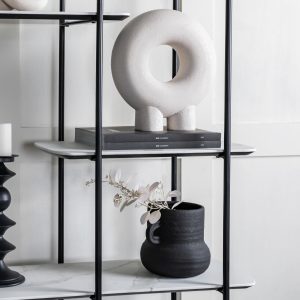 Gallery Direct Gorki Vase Small Black | Shackletons