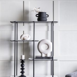 Gallery Direct Gorki Vase Small Black | Shackletons