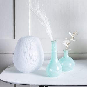 Gallery Direct Linni Vase Large Frosted White Speck | Shackletons