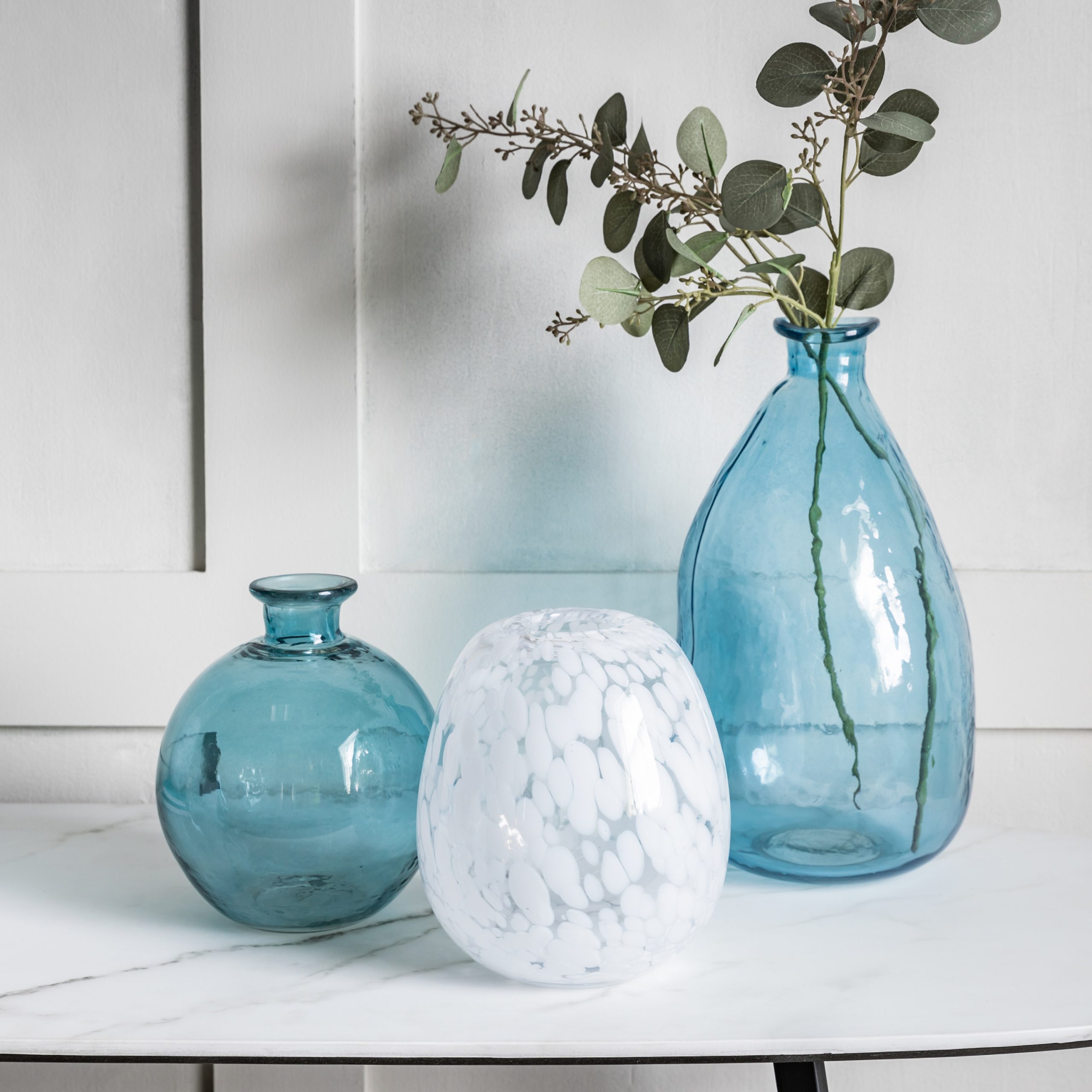 Gallery Direct Ribble Vase Small Ocean Blue