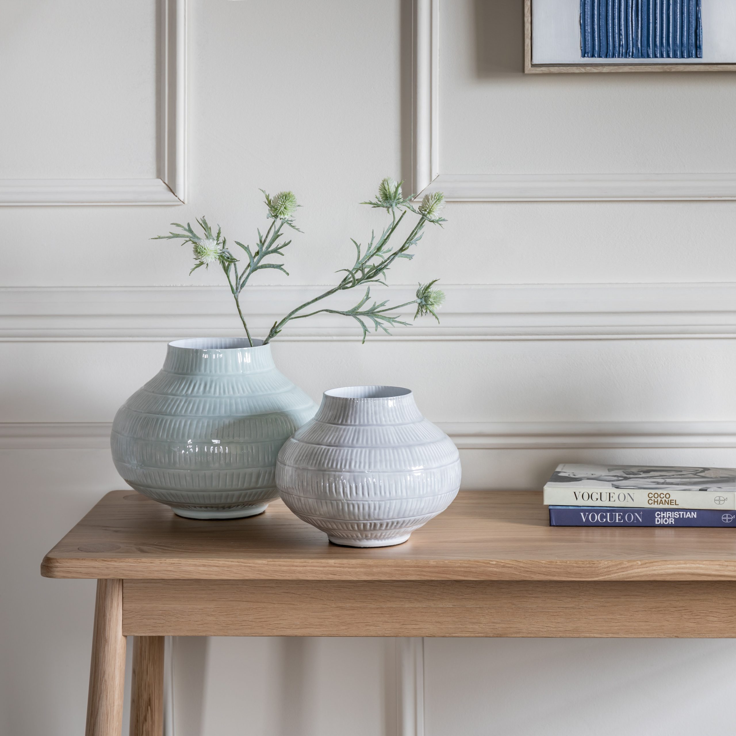 Gallery Direct Emmy Vase Small Pale Grey