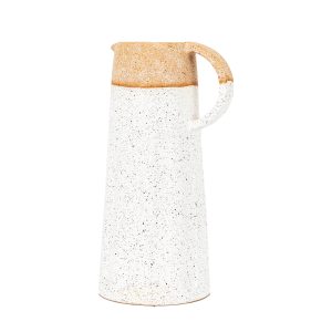Gallery Direct Callow Pitcher Vase White Natural | Shackletons