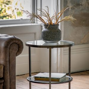 Gallery Direct Sgraffito Vase Wide Black | Shackletons