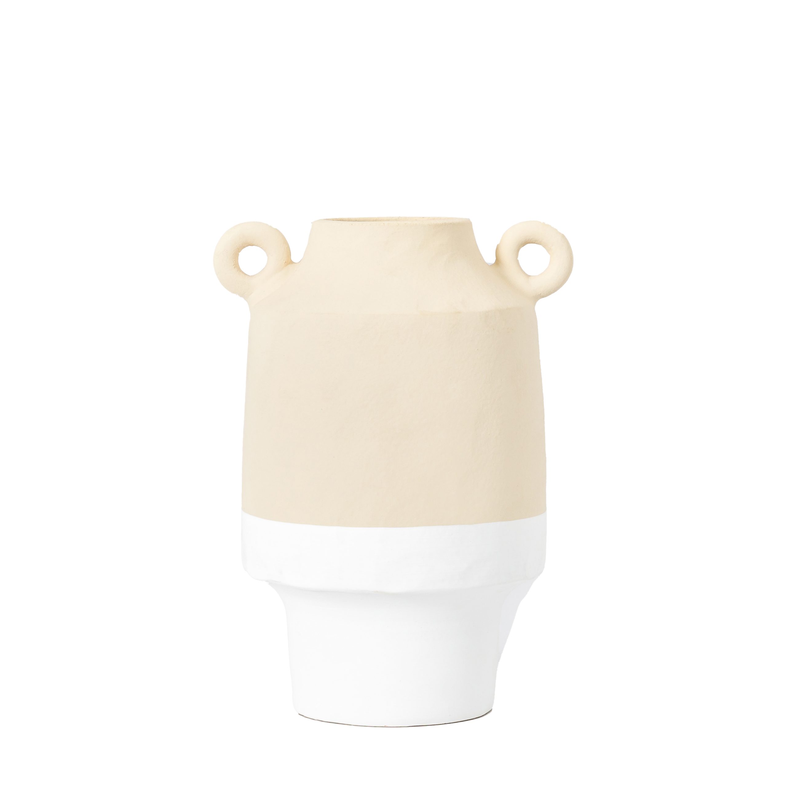 Gallery Direct Tino Vase Small White Natural | Shackletons