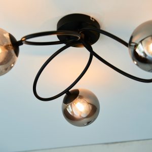 Gallery Direct Ellipse 3 Ceiling Light Black | Shackletons