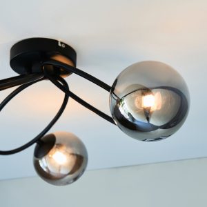 Gallery Direct Ellipse 3 Ceiling Light Black | Shackletons