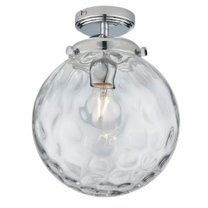 Gallery Direct Elston Bathroom 1 Ceiling Light Chrome | Shackletons