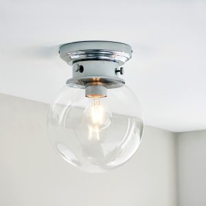 Gallery Direct Cheswick Bathroom 1 Ceiling Light | Shackletons