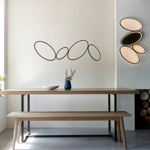 Gallery Direct Ovals 4 Ceiling Light | Shackletons