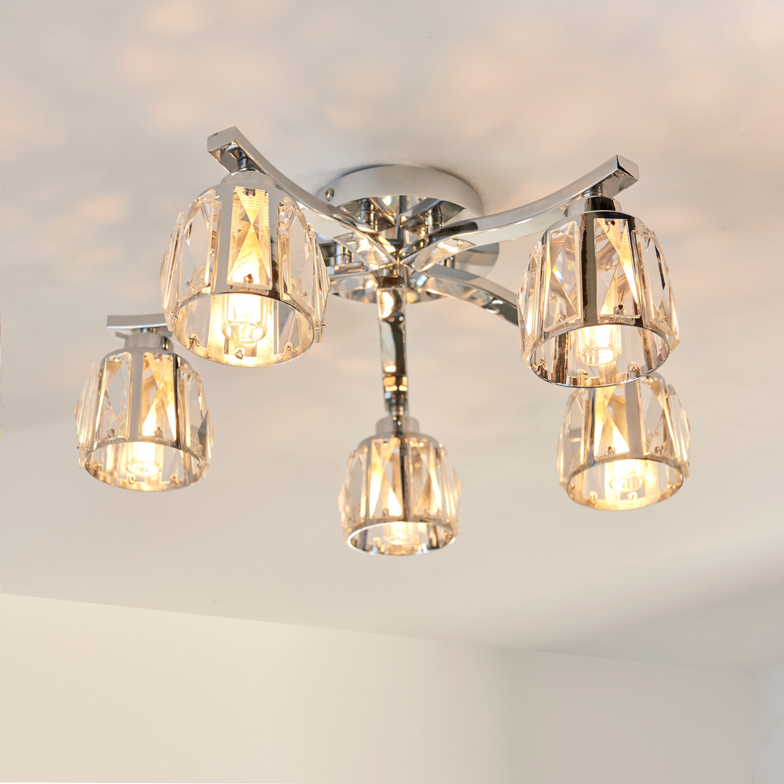 Gallery Direct Ria Bathroom 5 Ceiling Light
