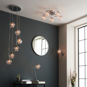 Gallery Direct Mesmer 5 Ceiling Light Chrome | Shackletons