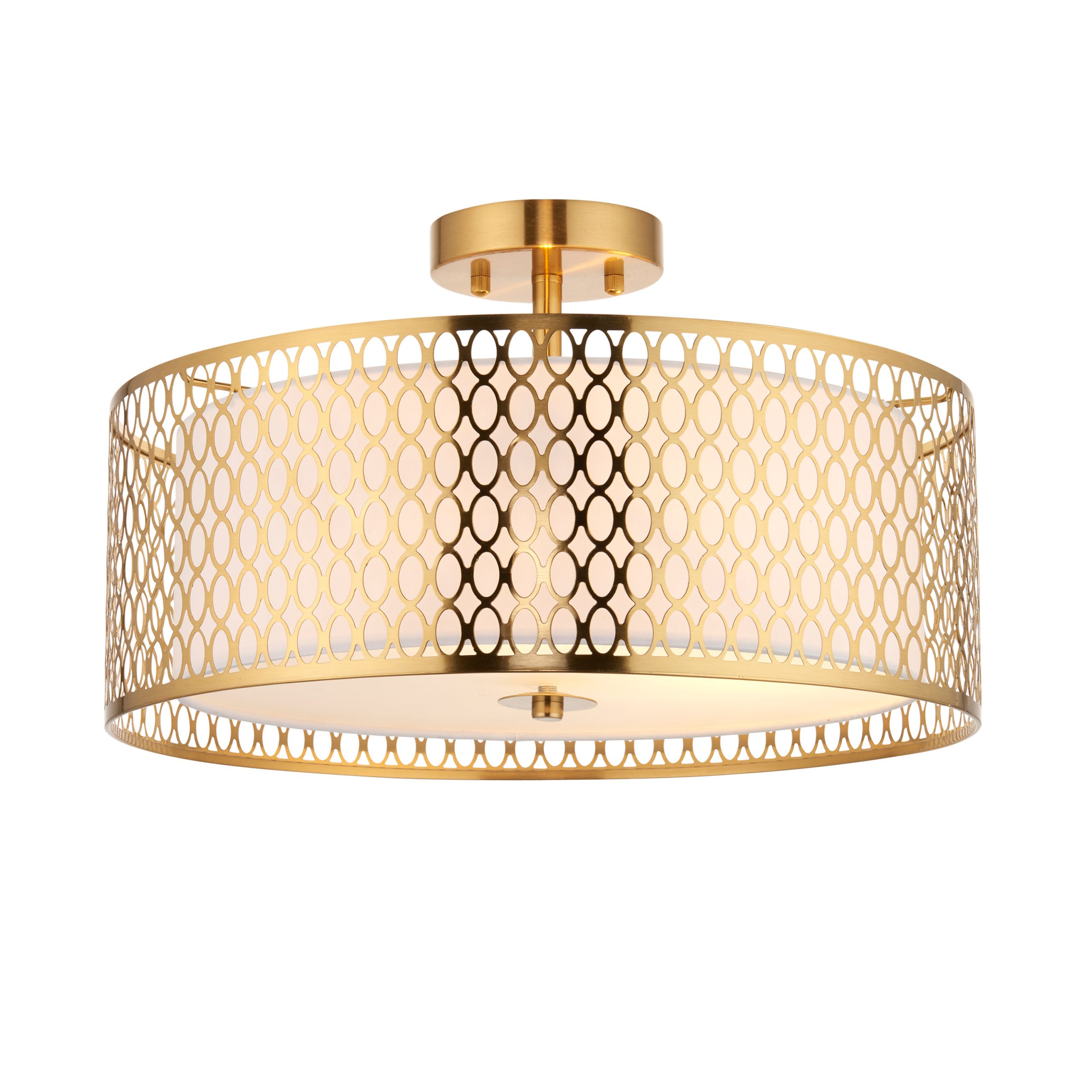 Gallery Direct Cordero Ceiling Lamp GoldWhite | Shackletons