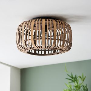 Gallery Direct Mathias Ceiling Light Natural Bamboo | Shackletons