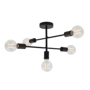 Gallery Direct Studio 5 Ceiling Lamp Black | Shackletons