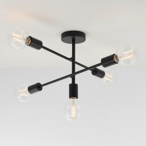 Gallery Direct Studio 5 Ceiling Lamp Black | Shackletons Gallery Direct Studio 5 Ceiling Lamp Black | Shackletons