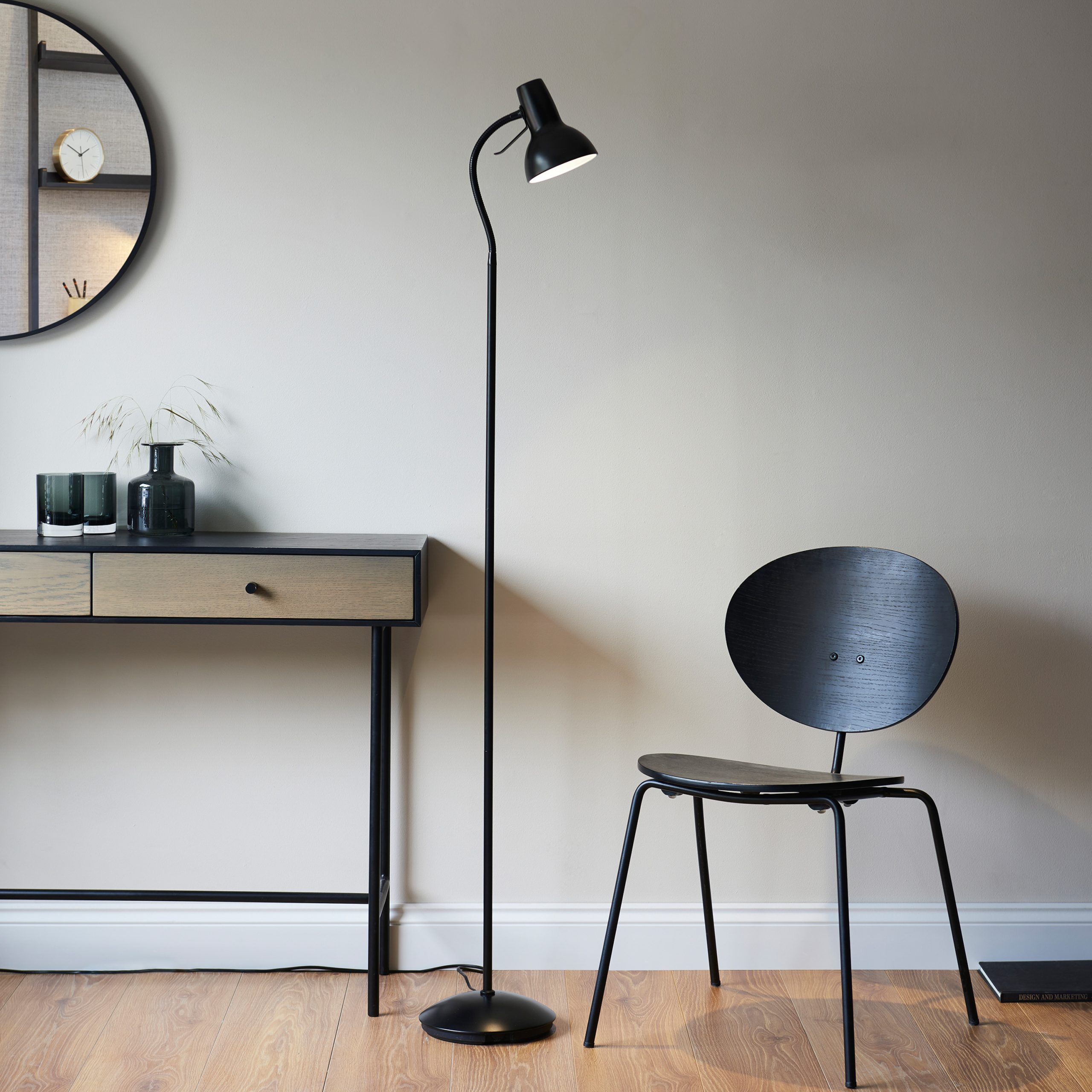Gallery Direct Amalfi Floor Lamp Black