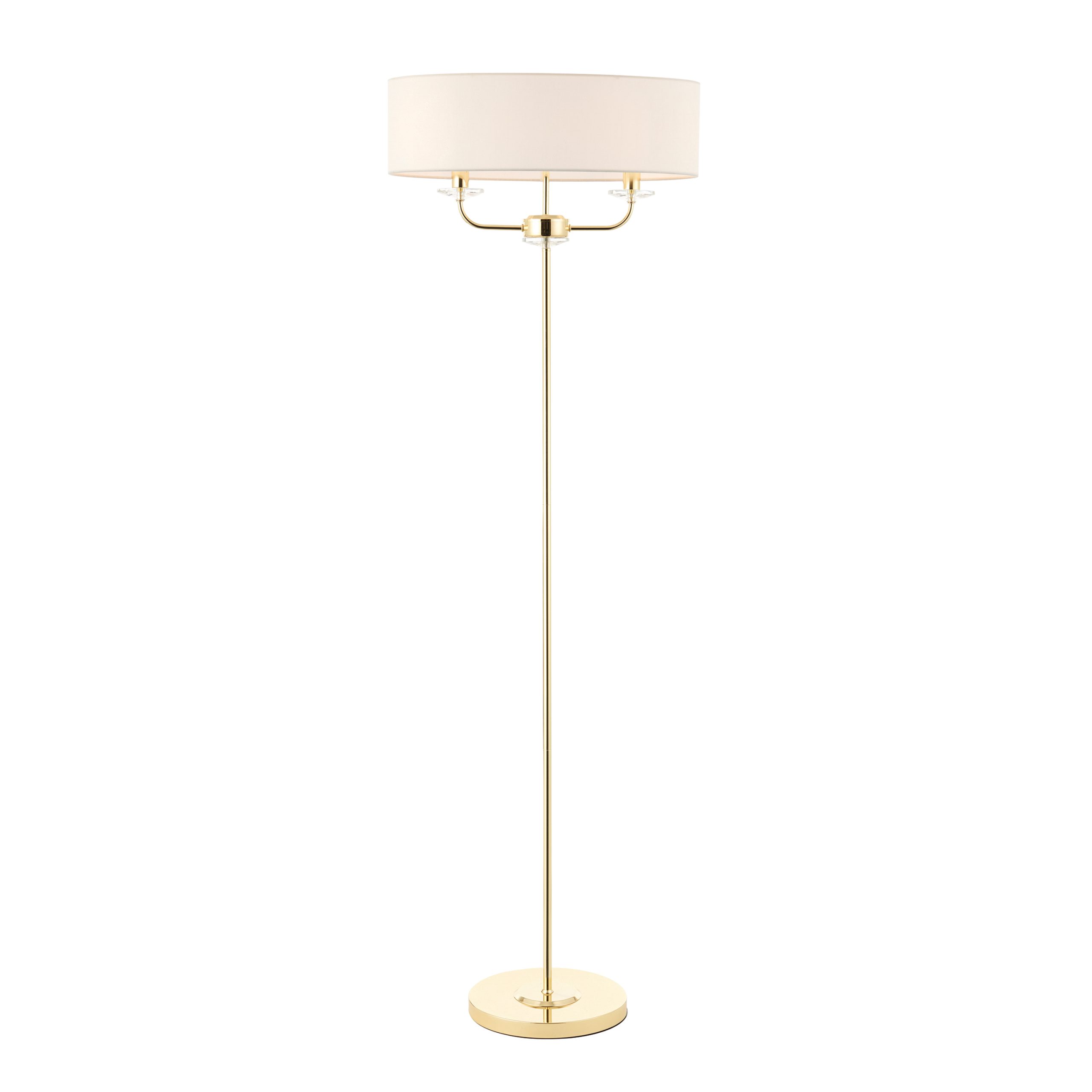 Gallery Direct Nixon Floor Lamp Brass | Shackletons