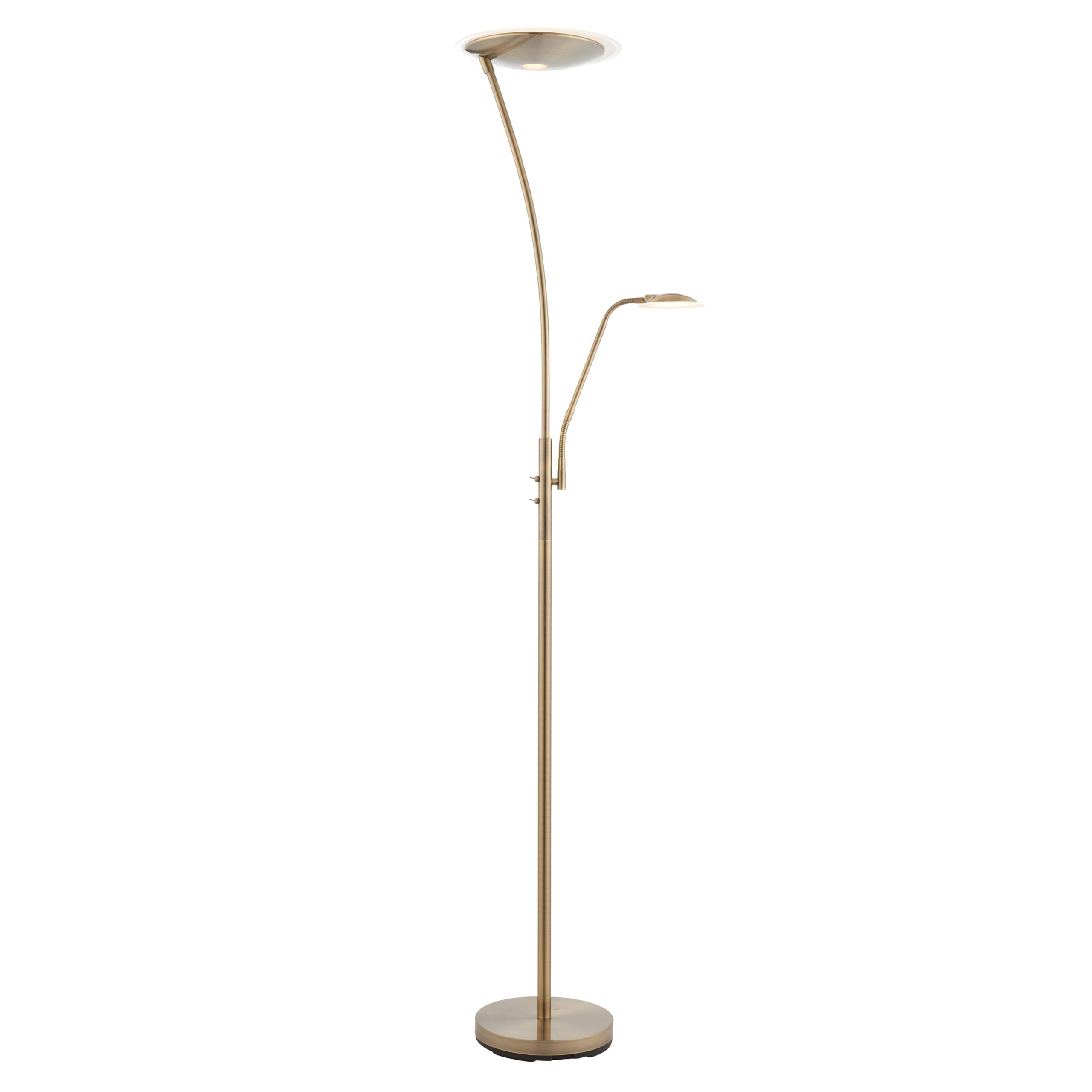 Gallery Direct Alassio Floor Lamp Antique Brass