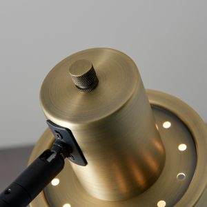 Gallery Direct Mayfield Floor Lamp Brass  Black | Shackletons