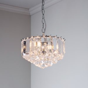 Gallery Direct Fargo 3 Pendant Light Chrome 305mm | Shackletons