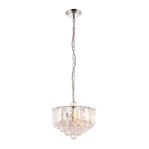 Gallery Direct Fargo 3 Pendant Light Chrome 305mm | Shackletons