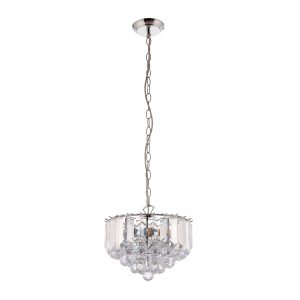 Gallery Direct Fargo 3 Pendant Light Chrome 305mm | Shackletons
