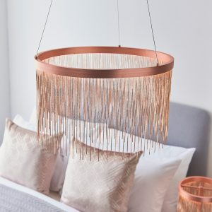 Gallery Direct Zelma 1 Pendant Light Brushed Copper | Shackletons