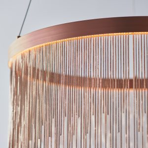 Gallery Direct Zelma 1 Pendant Light Brushed Copper | Shackletons