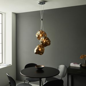 Gallery Direct Rock 3 Pendant Light Bronze | Shackletons