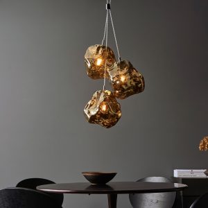 Gallery Direct Rock 3 Pendant Light Bronze | Shackletons