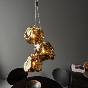 Gallery Direct Rock 3 Pendant Light Bronze | Shackletons