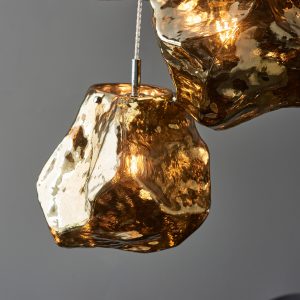 Gallery Direct Rock 3 Pendant Light Bronze | Shackletons