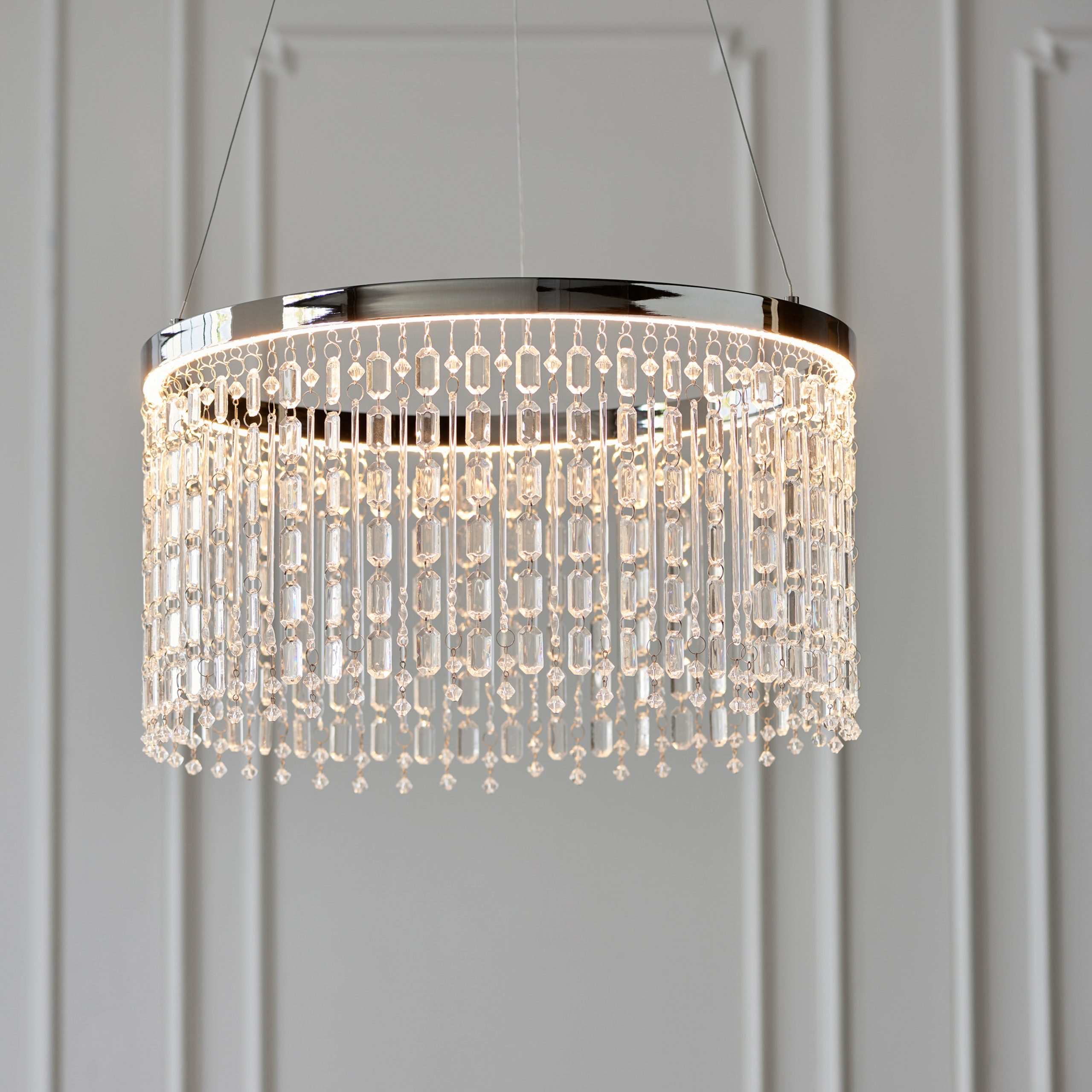 Gallery Direct Liliana 1 Pendant Light Chrome