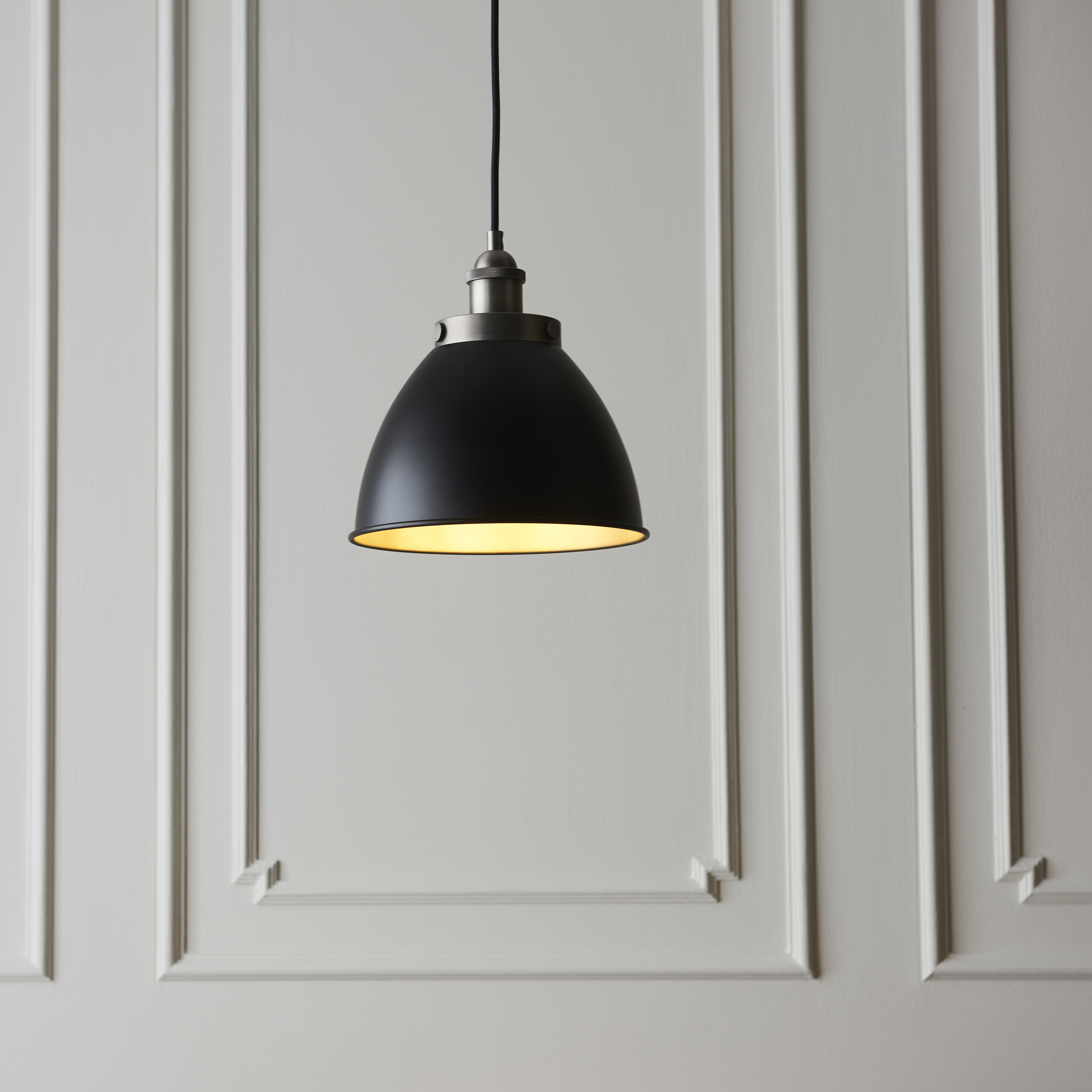 Gallery Direct Franklin Pendant Light Pewter 400x1460mm